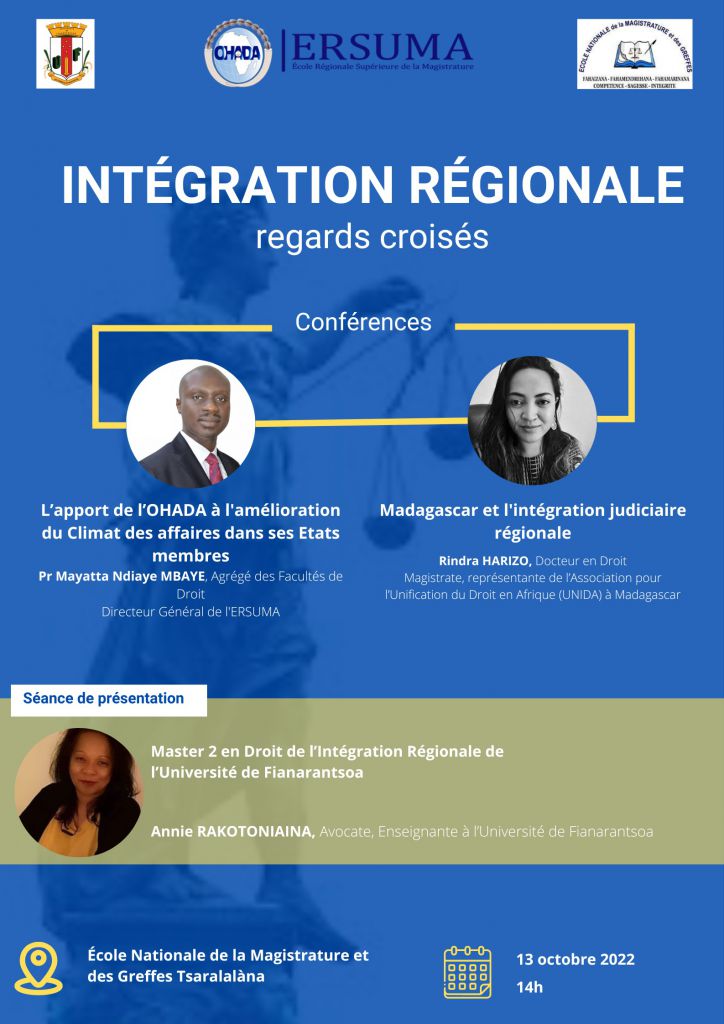 Madagascar / OHADA et intégration juridique régionale dans l’Océan Indien