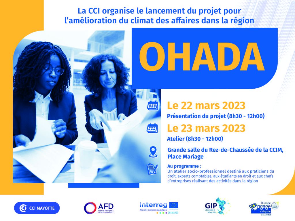 La CCI Mayotte organise le lancement du projet de coopération pour le climat des affaires dans le sud-ouest de l’Océan Indien